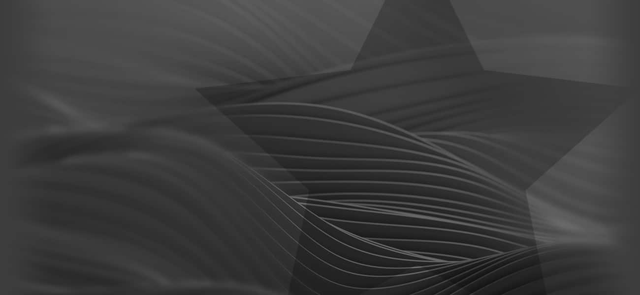 Dark gray star patterned background.
